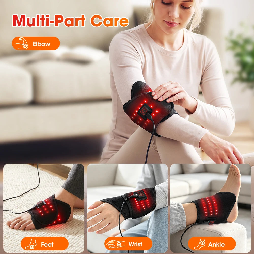 3-in-1 Red Light Heating Wrap for Ankle, Foot and Wrist