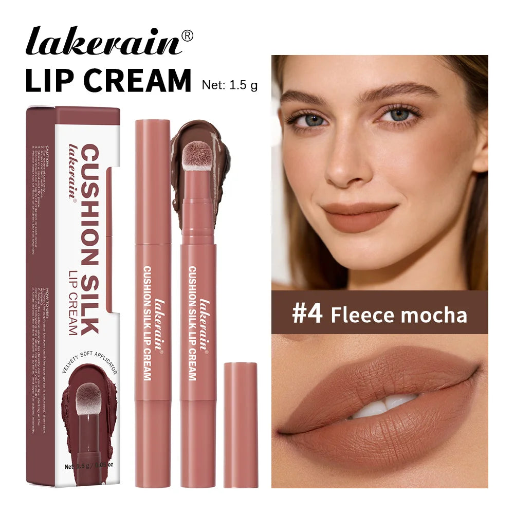2-in-1 Waterproof Lip Cream and Blush with Cushion Applicator - 28