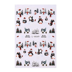 3D Christmas Cartoon Nail Art Sticker Decals