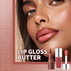 Hydrating Lip Liner and Lip Gloss Makeup Set