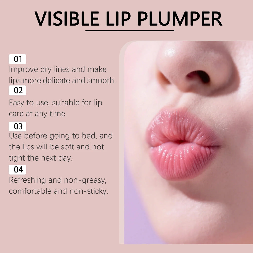 Hydrating Lip Plumper Serum for Smooth Fine-Line Free Lips