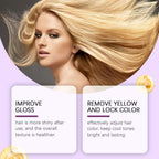 Purple Toning Hair Mask and Shampoo Set for Blonde Hair