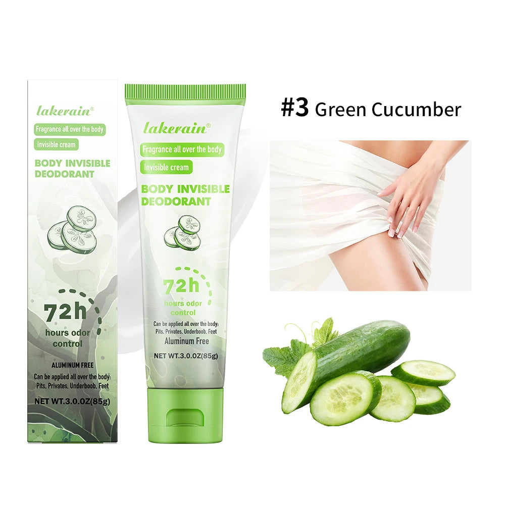 Long-Lasting Invisible Full Body Deodorant Cream