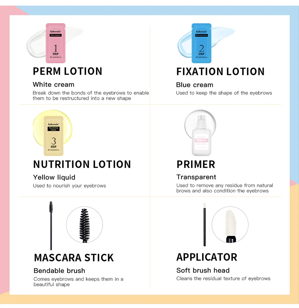 Professional Eyebrow Lamination and Shaping Kit