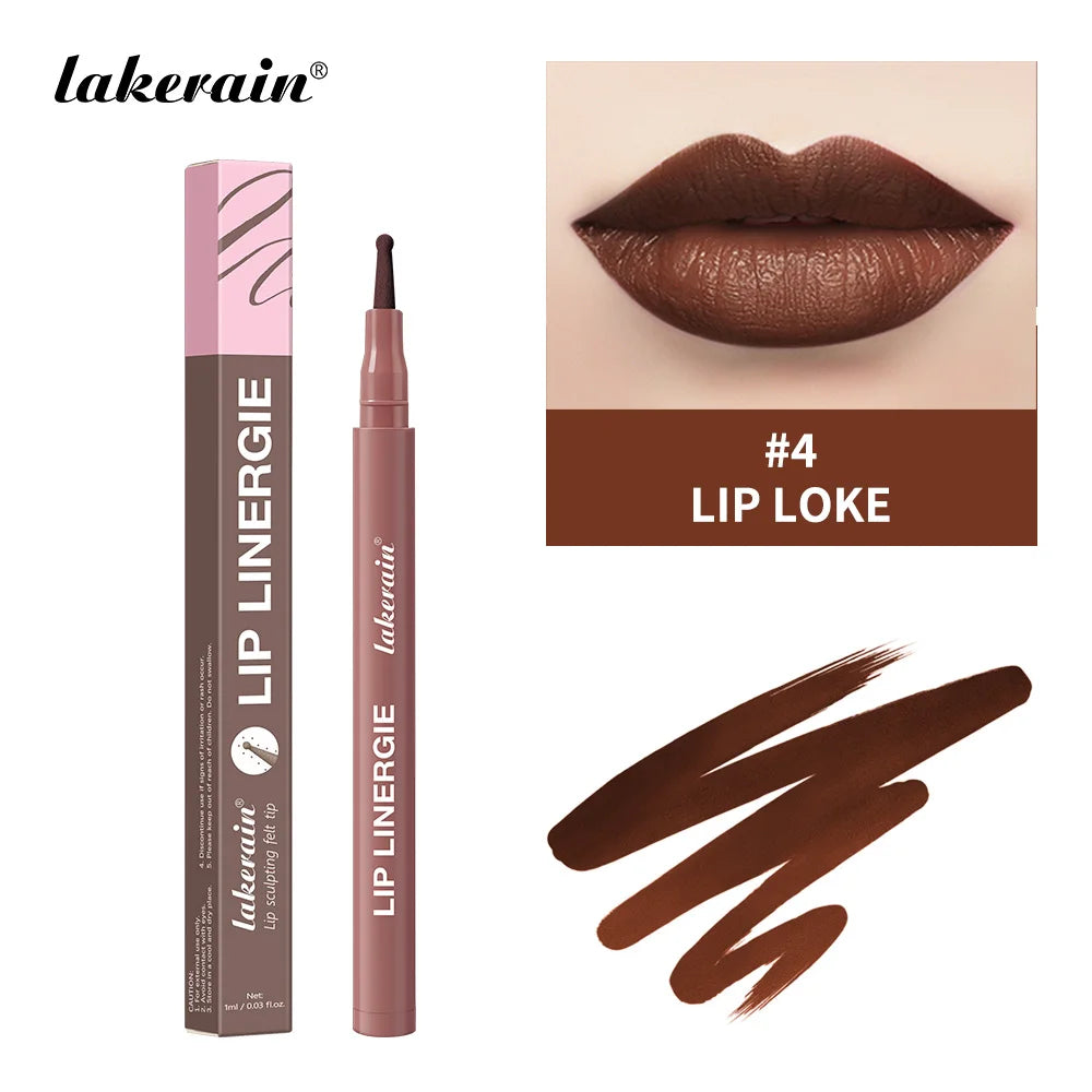 Long-Lasting Waterproof Felt Tip Lip Liner Stain