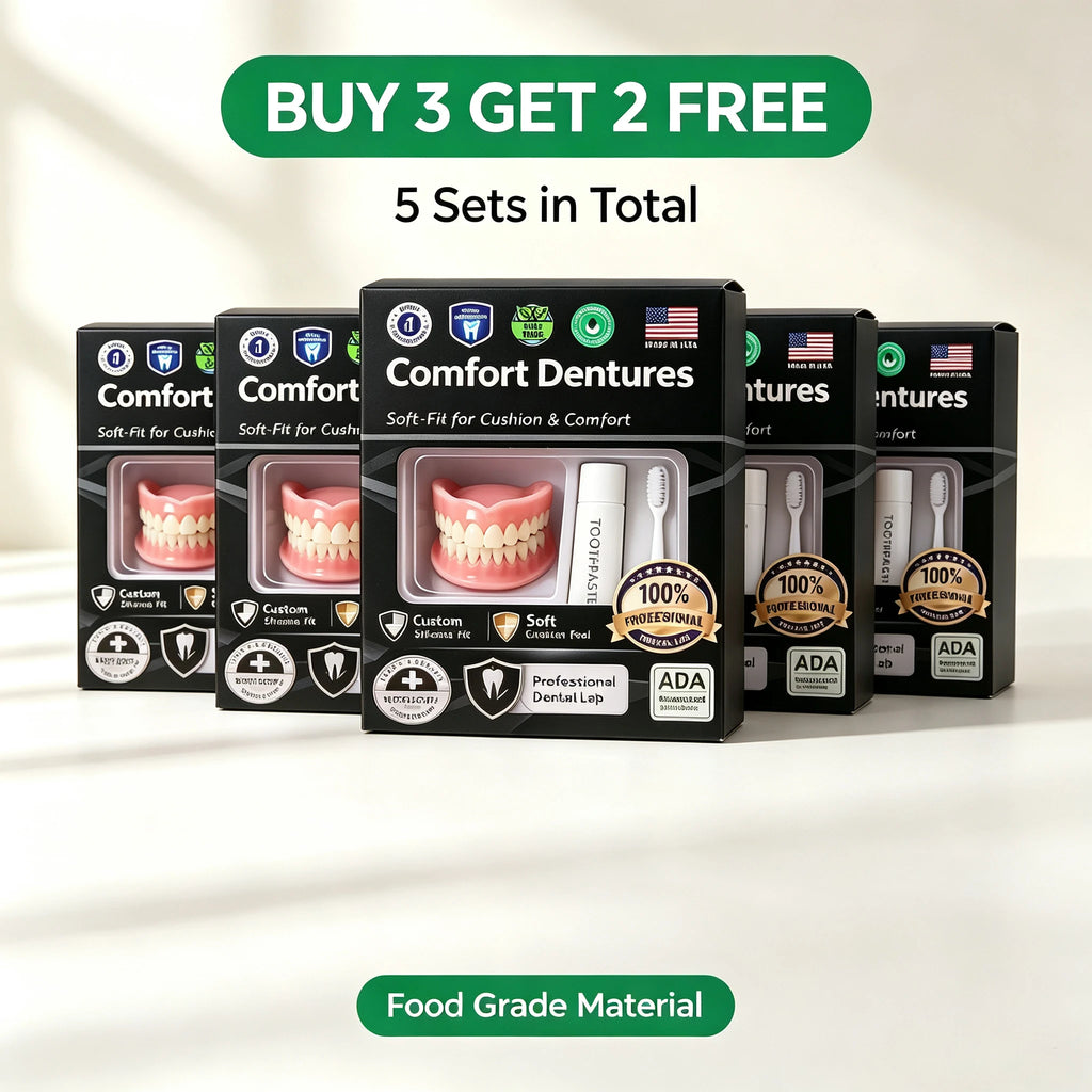 Comfort Fit Moldable False Teeth Set for Instant Smile