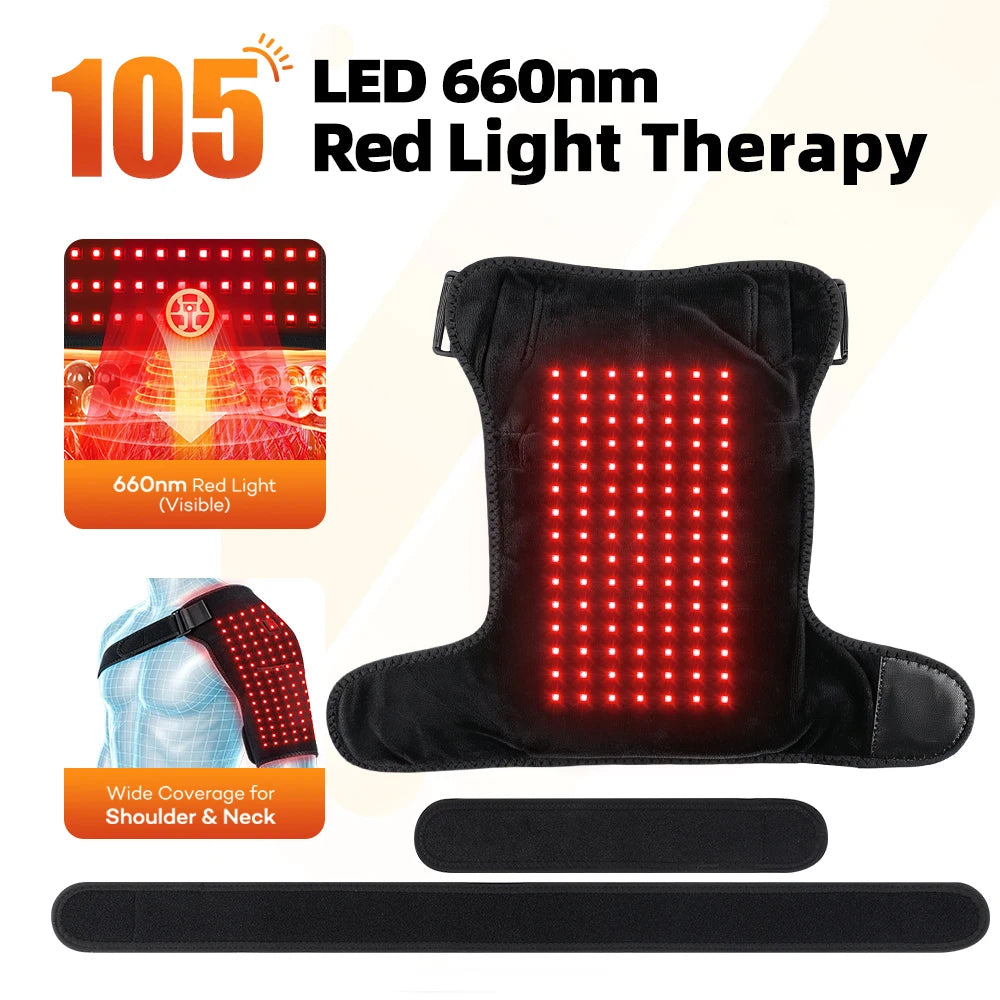 Red Light Therapy Heated Shoulder Support Brace