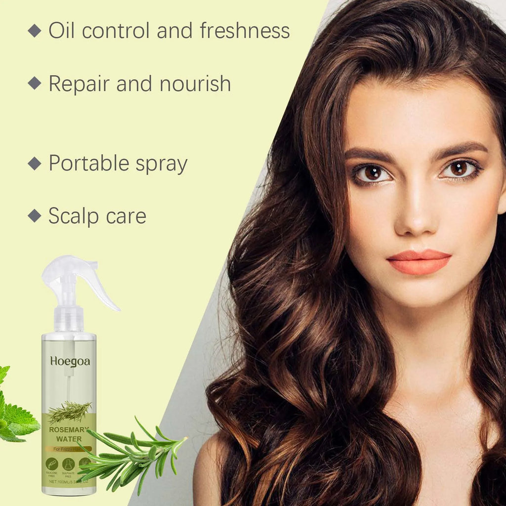 Rosemary Strengthening Hair Care Spray for Frizz and Oil Control