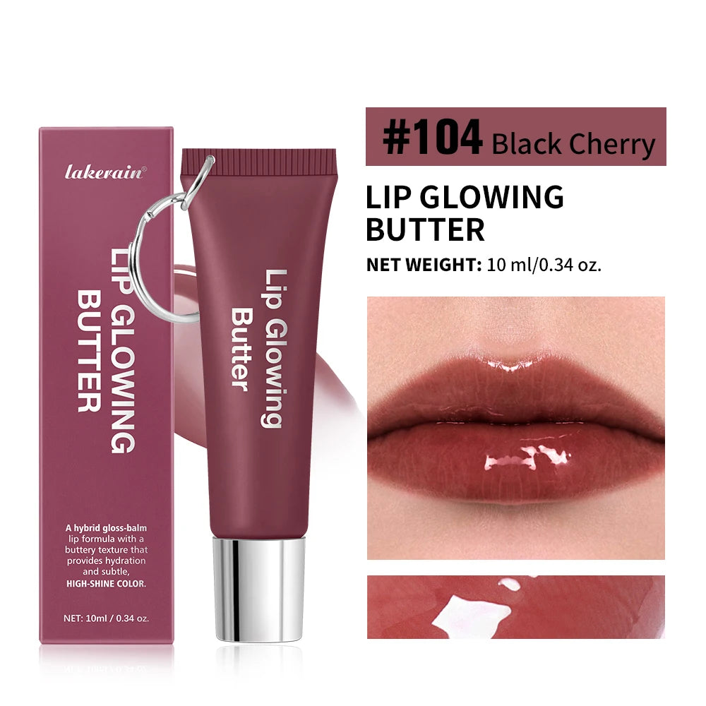 Moisturizing Lip Glowing Butter Gloss with Keychain