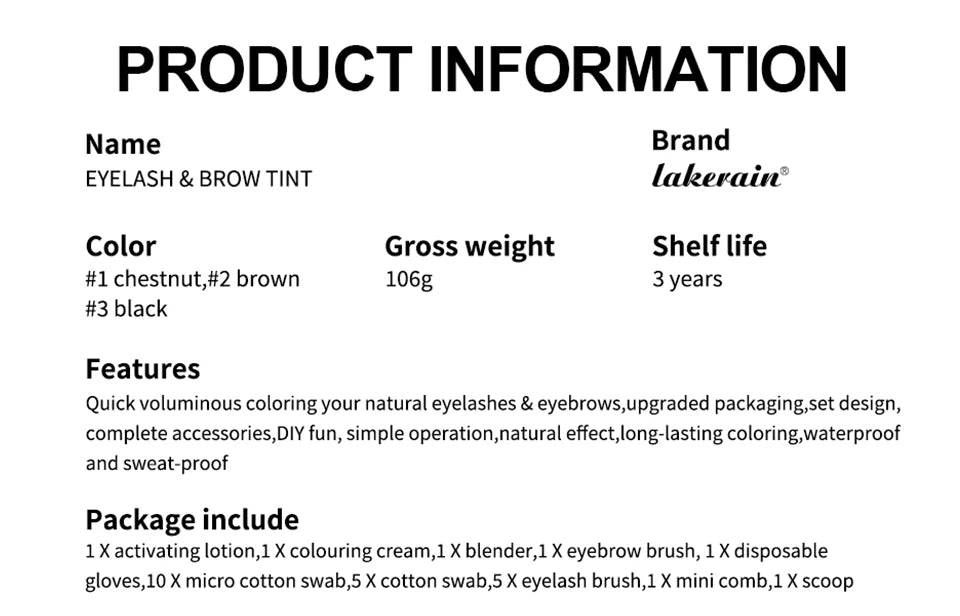 Professional 2-in-1 Eyelash and Eyebrow Tinting Kit