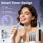 Rechargeable Sonic Electric Toothbrush with 5 Modes and Timer
