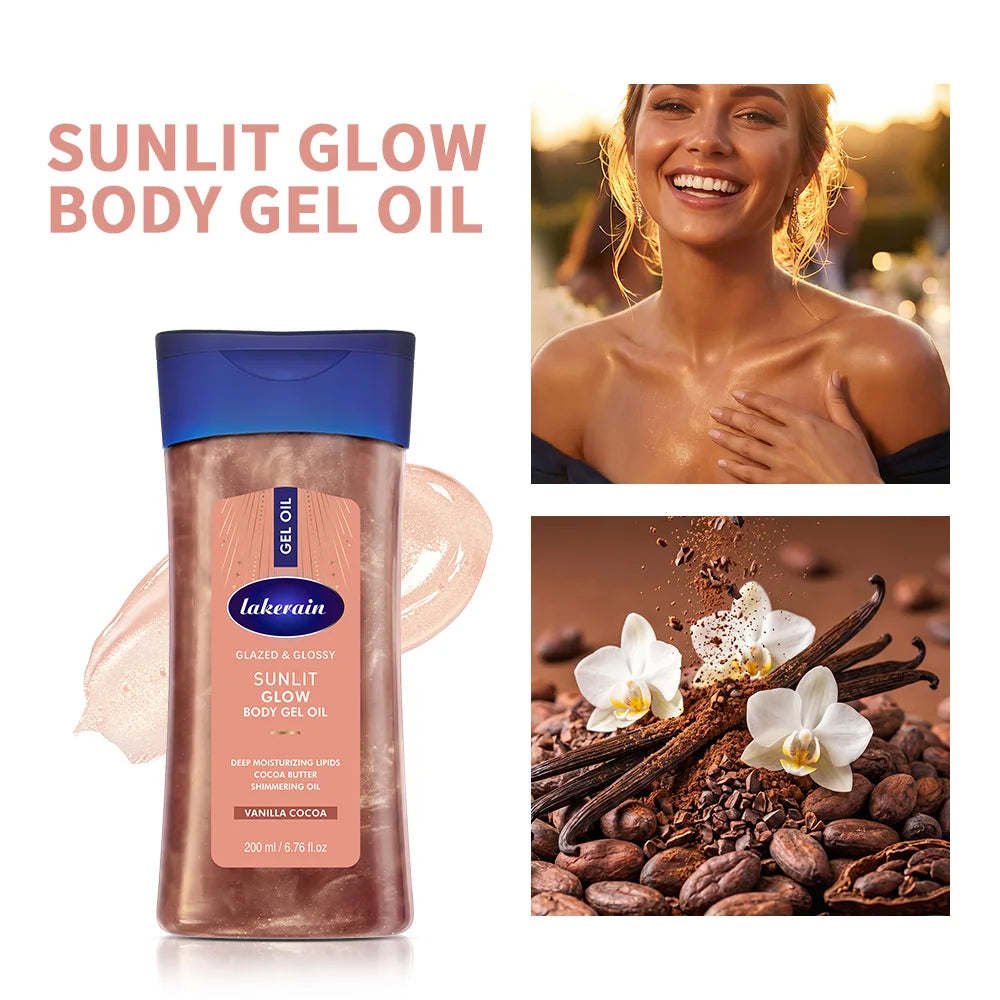 Hydrating Shimmer Body Glow Oil with Vanilla and Cocoa