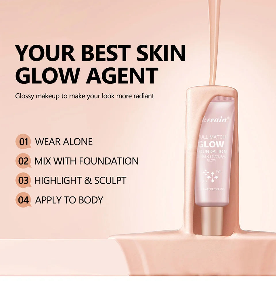 Liquid Illuminating Glow Foundation and Highlighter - 7
