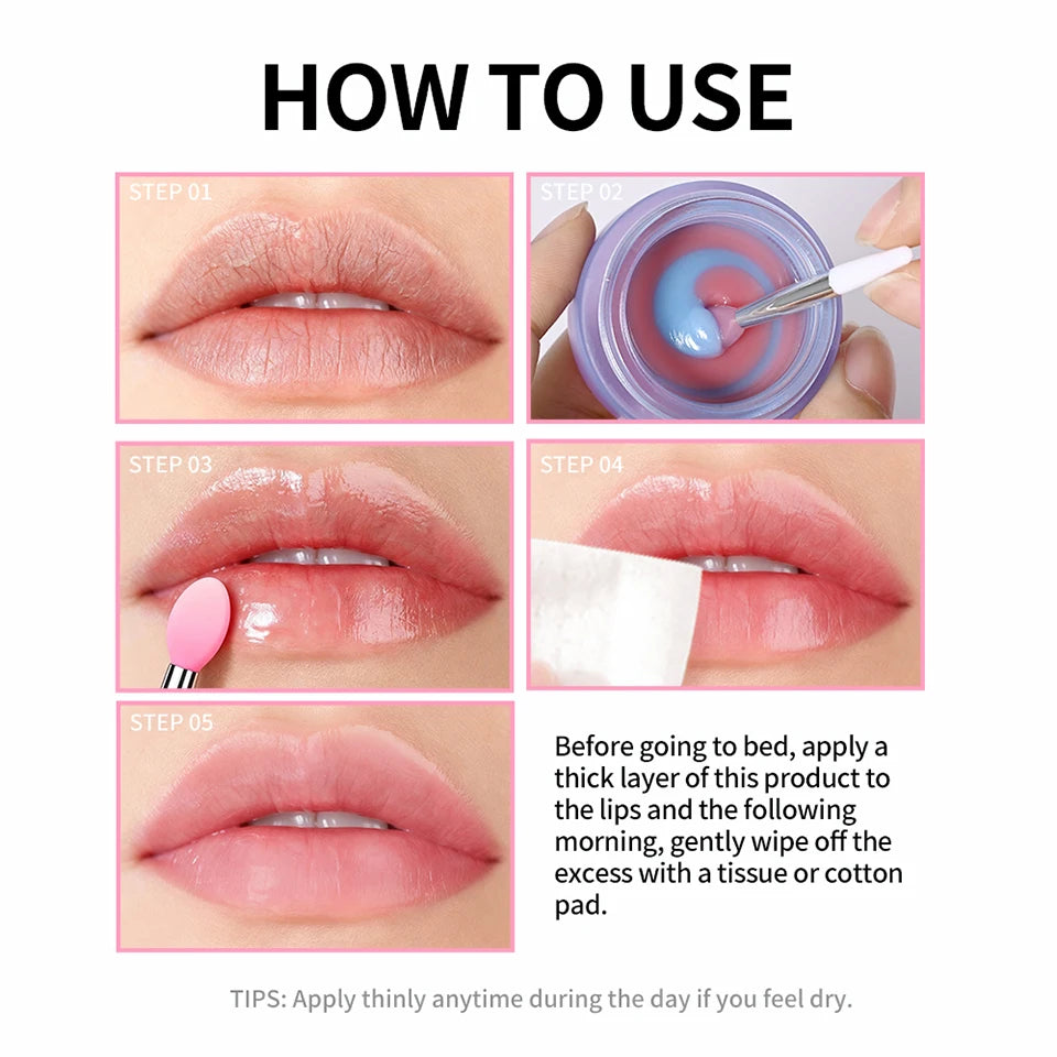 Dual-Color Hydrating Lip Sleeping Mask for Dry Lips - 16