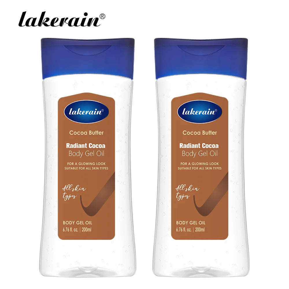 Radiant Cocoa Body Oil Gel for Deep Hydration and Glowing Skin