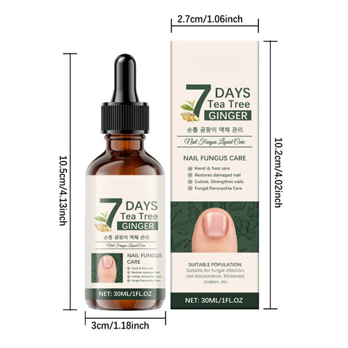 7-Day Tea Tree & Ginger Nail Repair & Fungal Care Solution