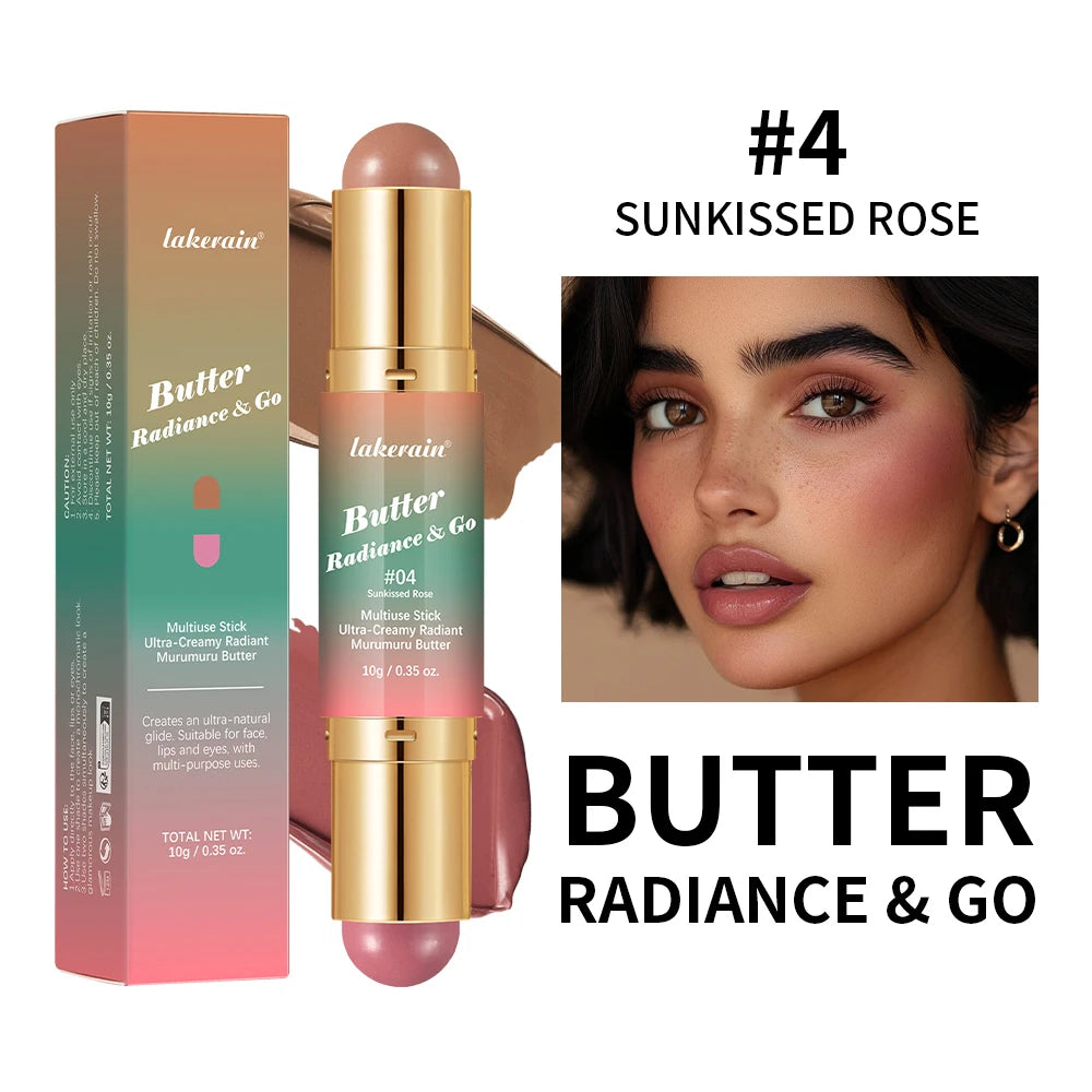 Dual-Ended Cream Blush and Bronzer Makeup Stick - 24