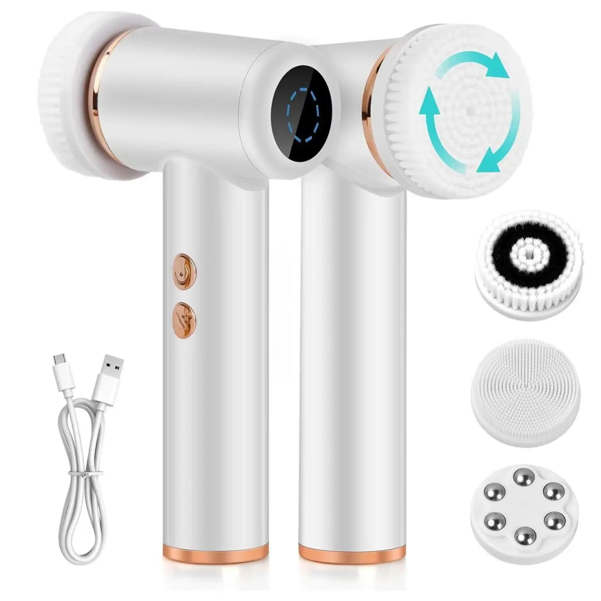 4-in-1 Waterproof Electric Facial Cleansing Brush