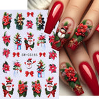 3D Christmas Cartoon Nail Art Sticker Decals