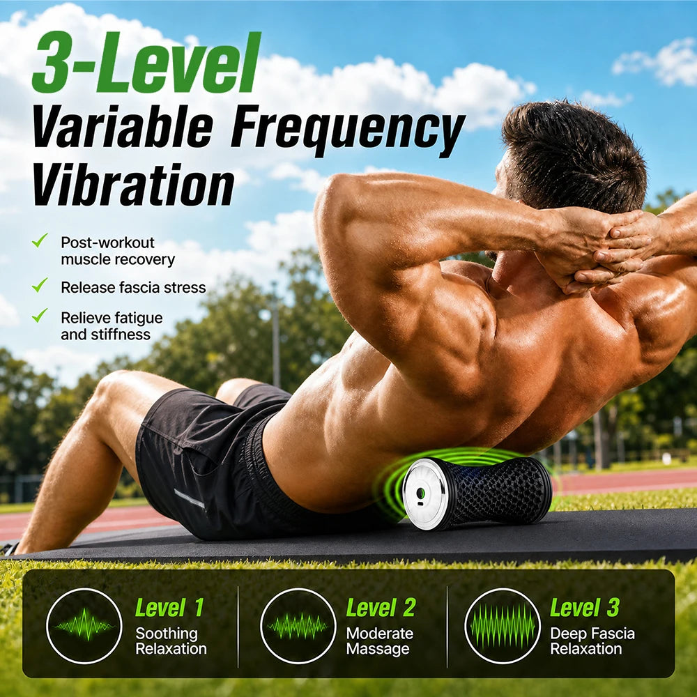 Electric Vibrating Massage Roller for Muscle Recovery