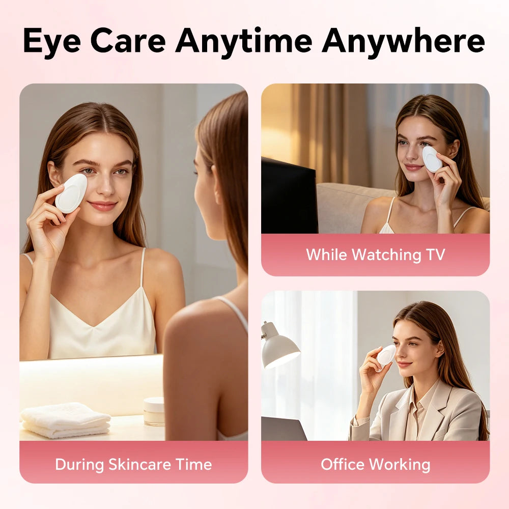 Vibration Eye Massager with Cooling Roller Balls - 12