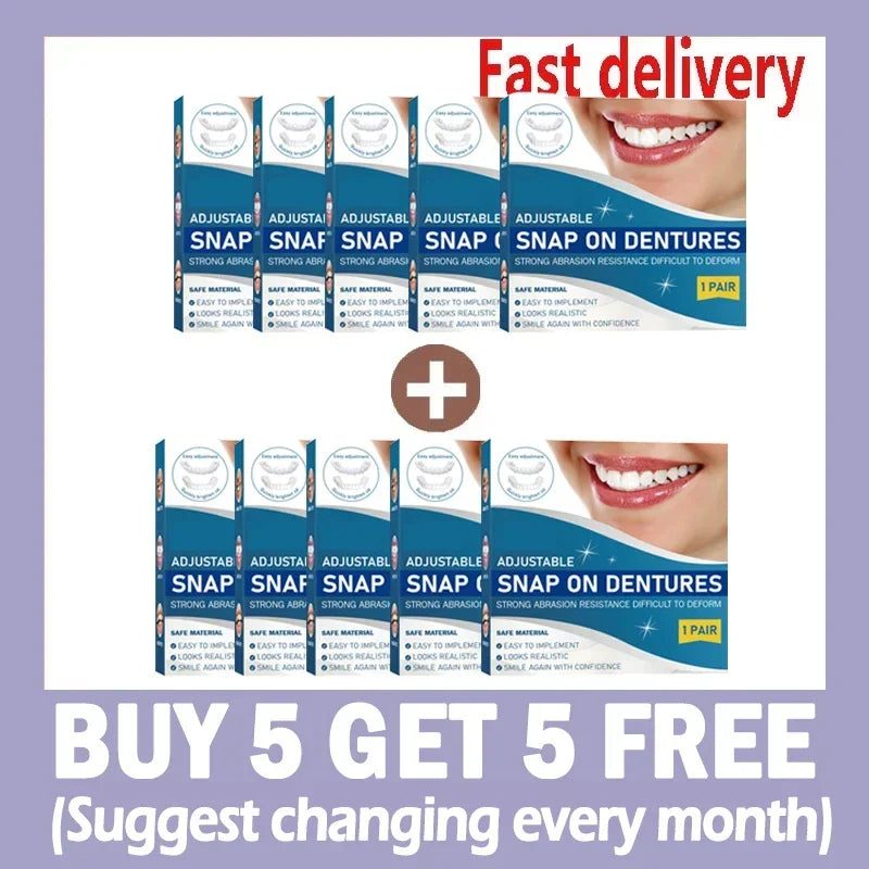 Adjustable Snap-On Dentures for Instant Smile Repair - 16