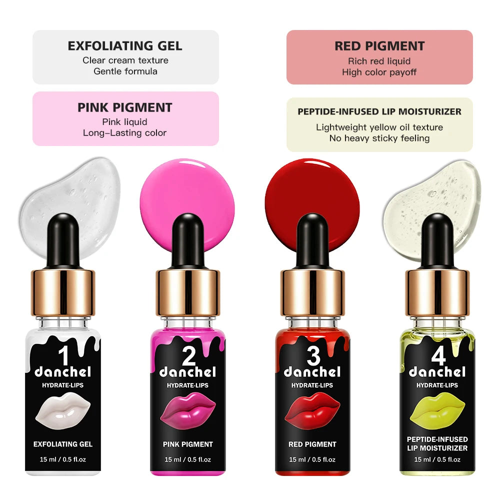 4-Step Lip Care Exfoliation and Moisturizing Treatment Set