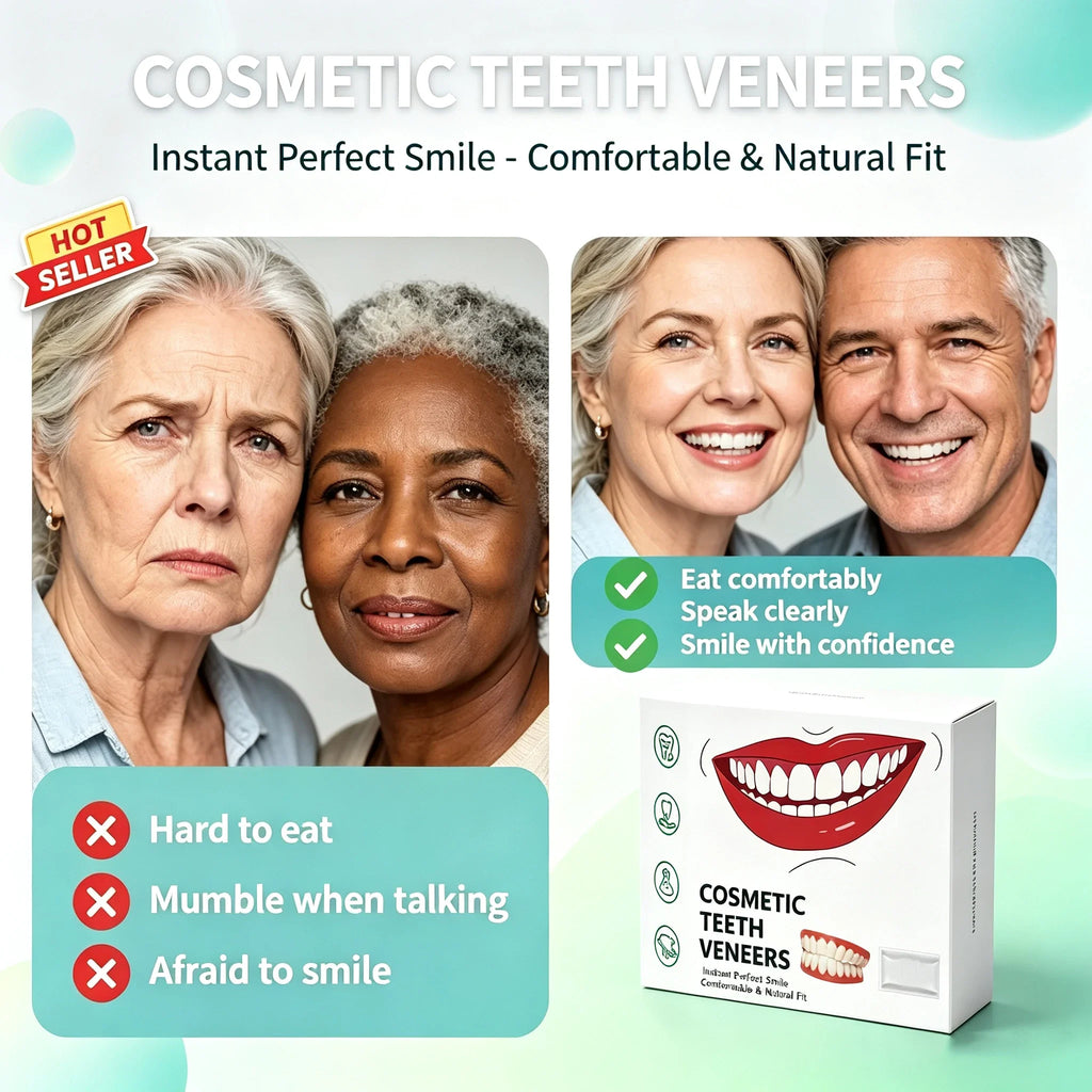 Comfort Fit Silicone Dentures Upper and Lower Set