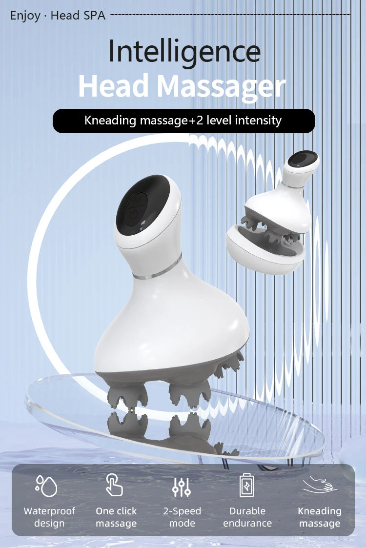 Electric Cordless Scalp Massager for Relaxation and Hair Care - 7