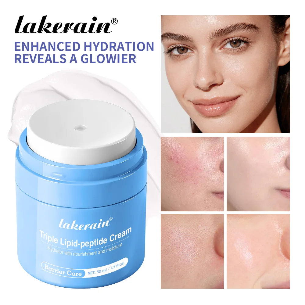 Triple Lipid Peptide Moisturizing Face Cream for Dry Skin