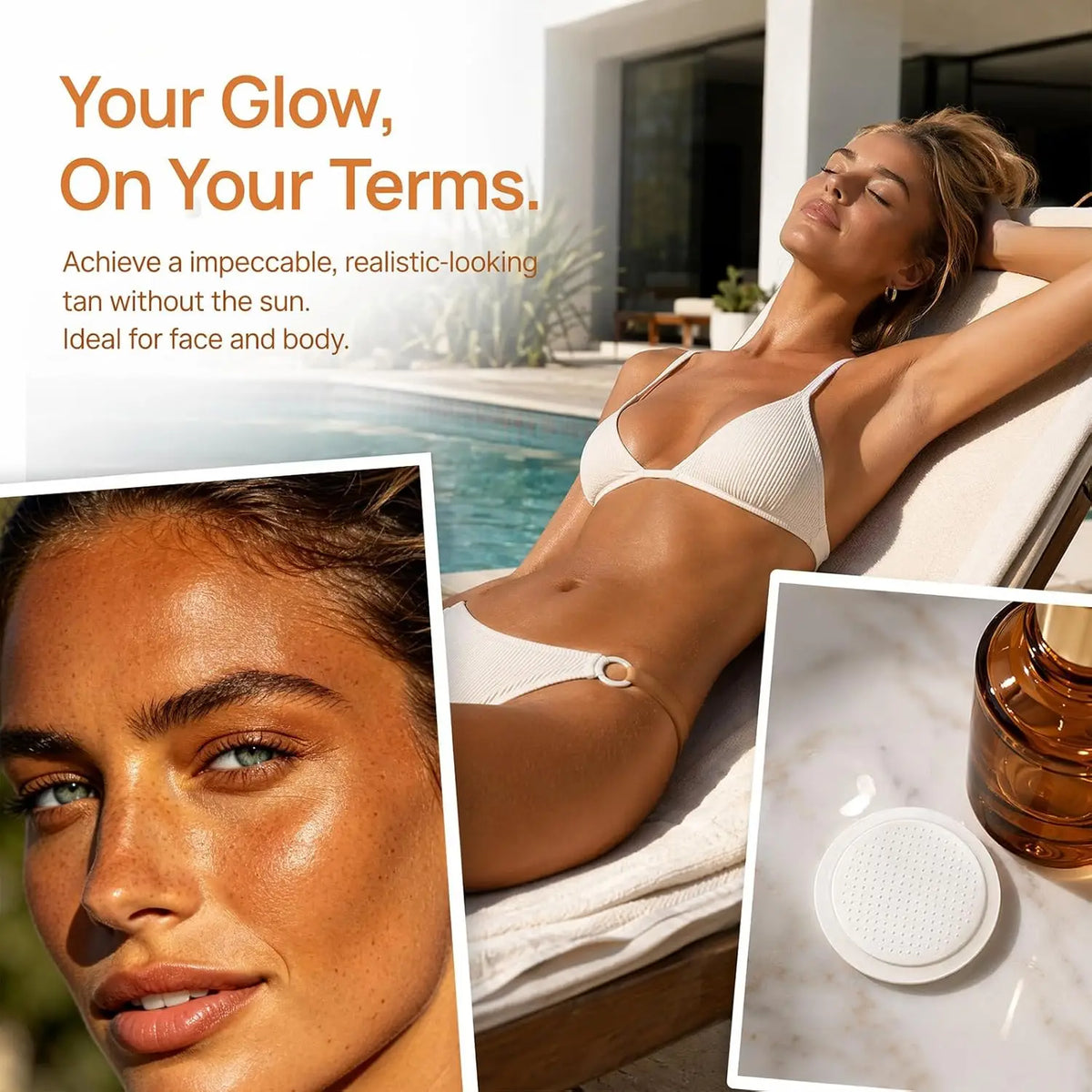 Sun-Free Tanning Microdart Patches for Natural Bronze Glow