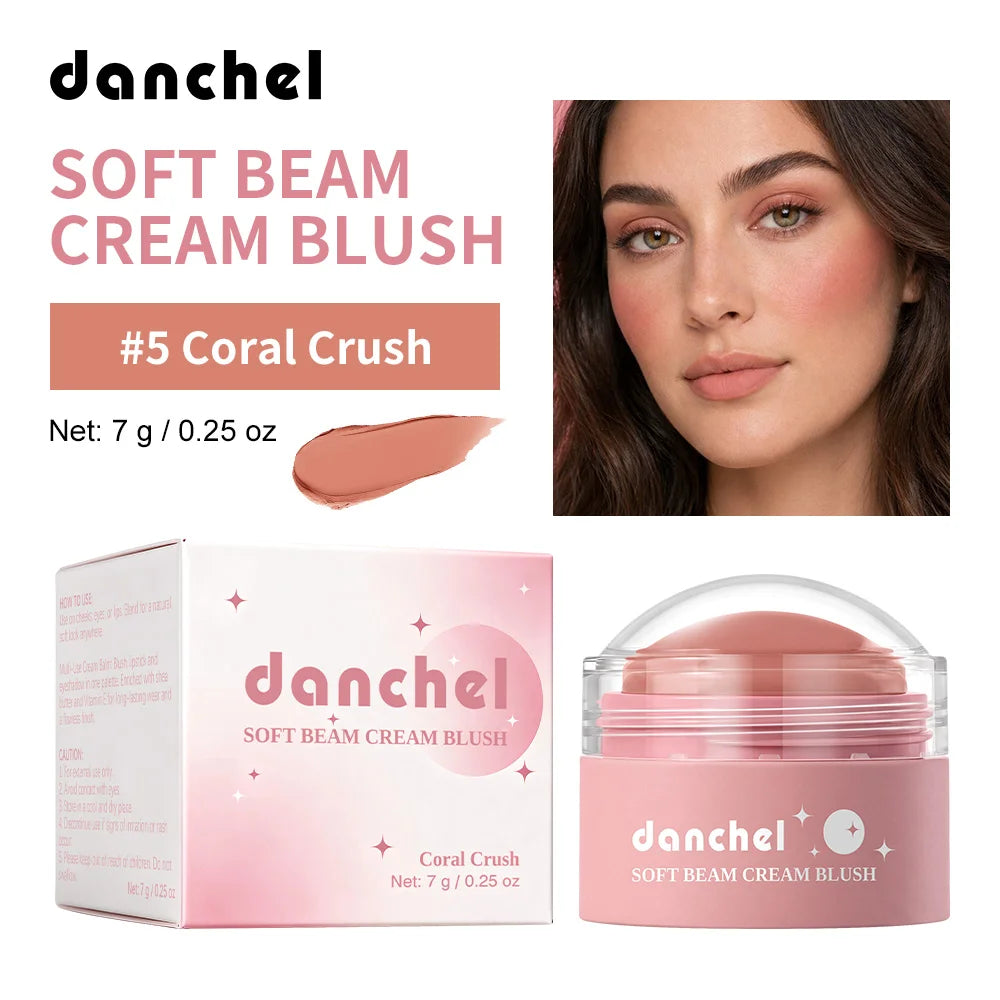 Multi-Use Soft Cream Blush for Cheeks, Lips, and Eyes