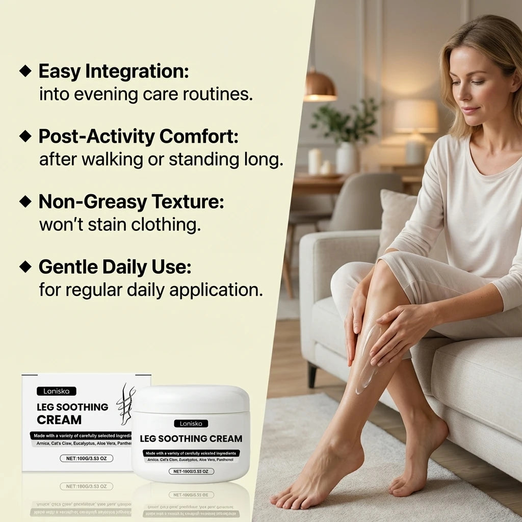 Moisturizing Leg Soothing Cream for Muscle Relaxation