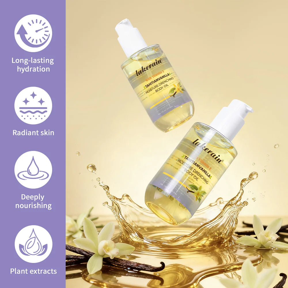 Moisturizing Vanilla Body Oil for Glowing Skin