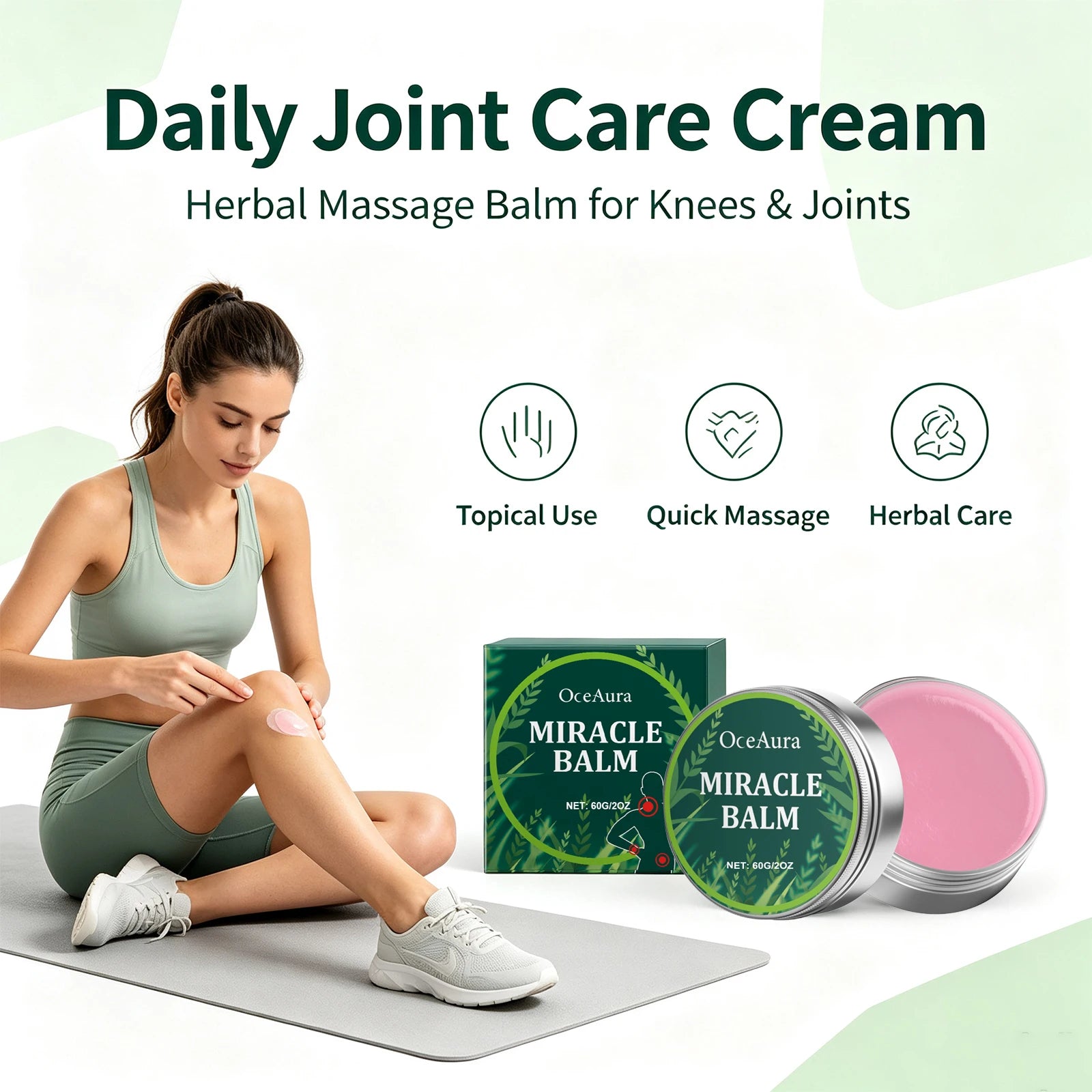 Herbal Muscle and Joint Relief Massage Balm - 3