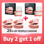 Instant Cosmetic Dentures for Upper and Lower Teeth