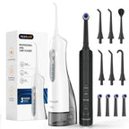 Electric Toothbrush and Water Flosser Oral Care Combo Set