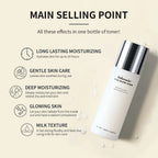 Brightening Milk Glow Face Toner for Hydrated Skin