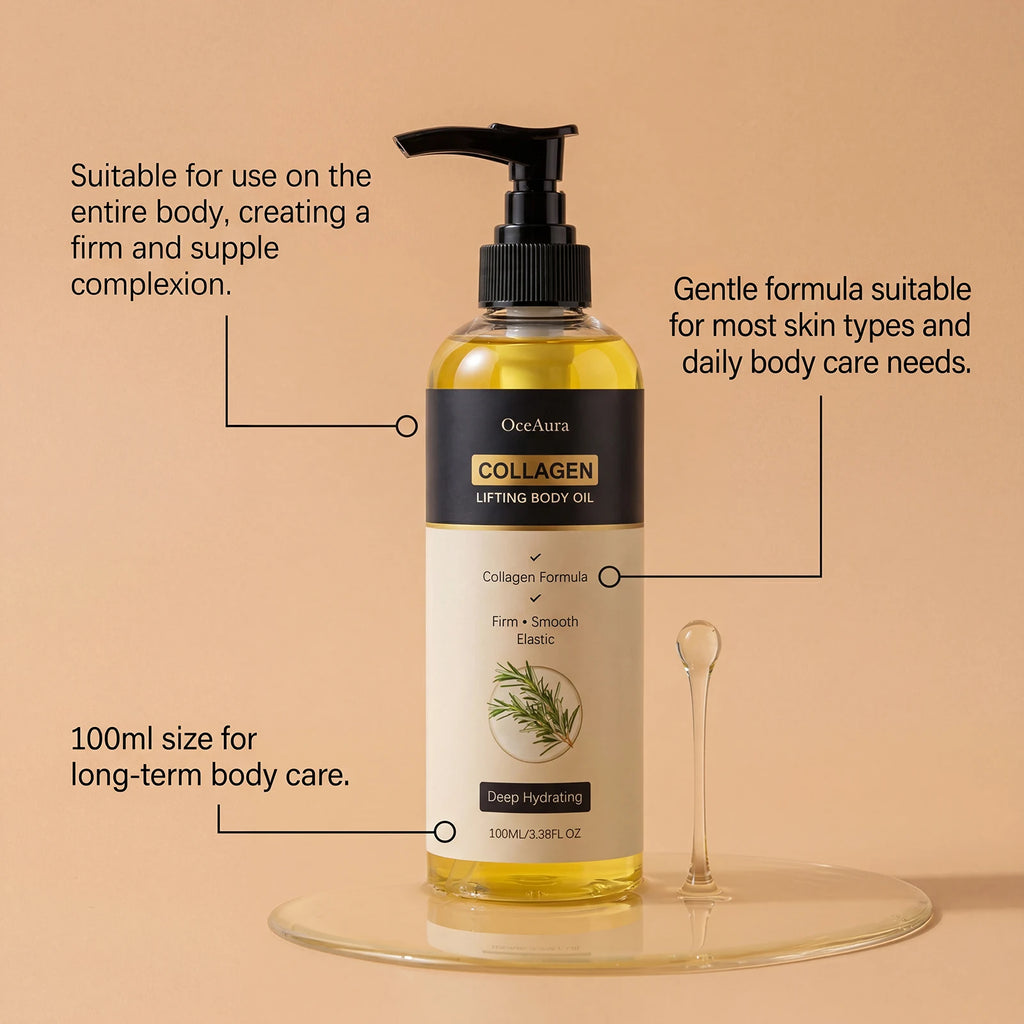 Collagen Firming Body Oil for Skin Elasticity and Deep Hydration