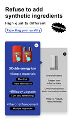 Double-Hole Essential Oil Aromatherapy Energy Inhaler Stick