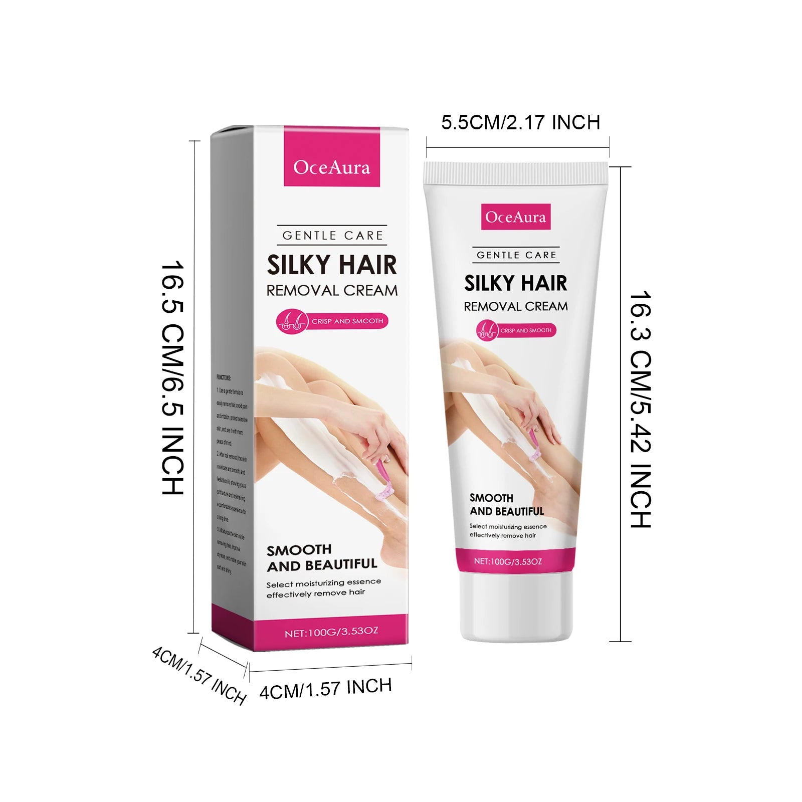 Painless Body Hair Removal Cream and Nourishing Aftercare Oil - 6