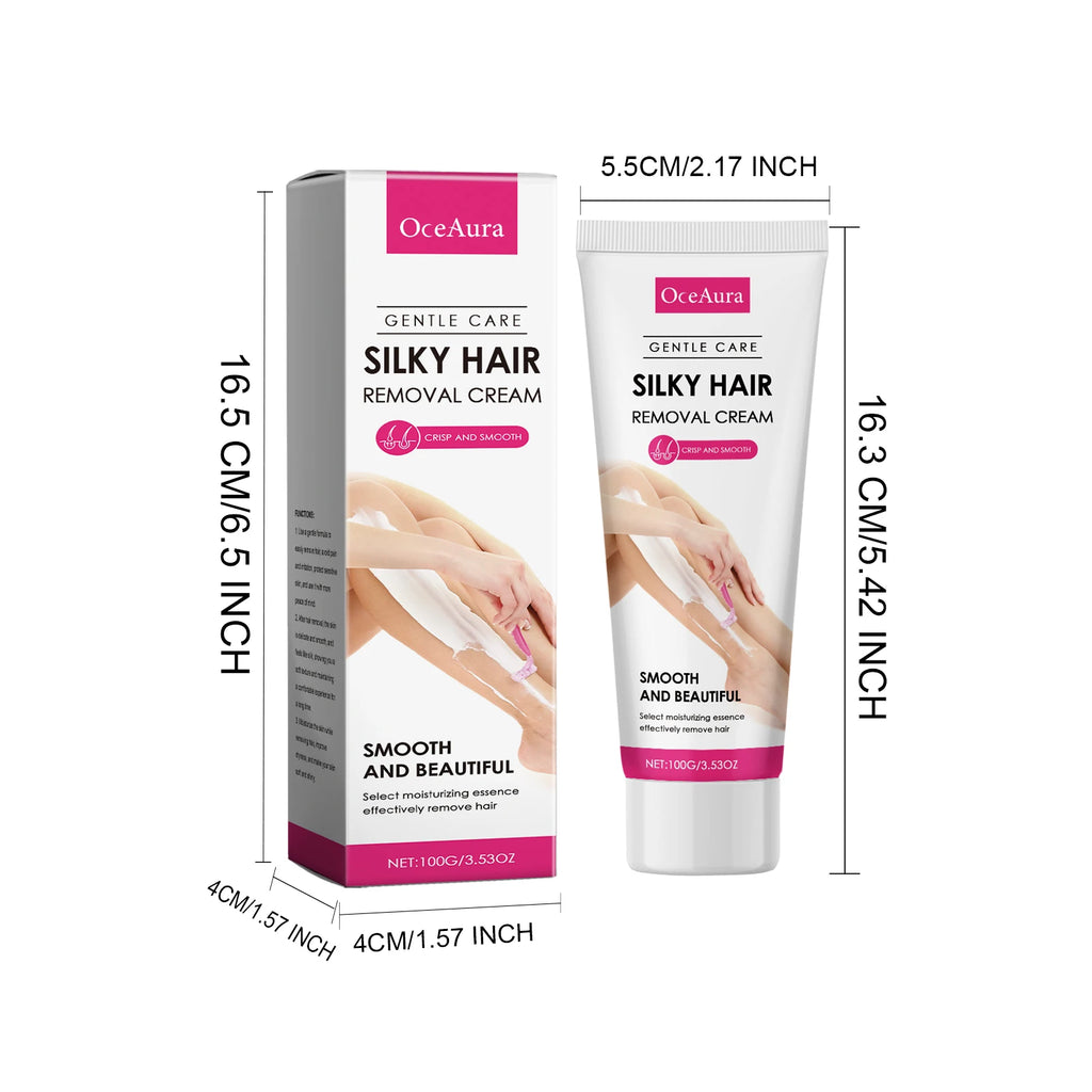 Painless Body Hair Removal Cream and Nourishing Aftercare Oil