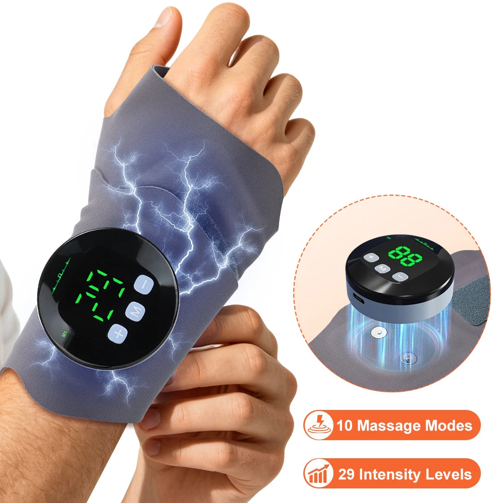 Electric Microcurrent Wrist Massager for Pain Relief - 2