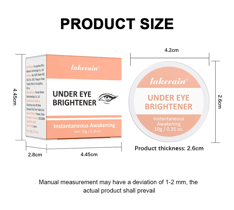 Hydrating Under Eye Brightener Concealer Cream for Dark Circles