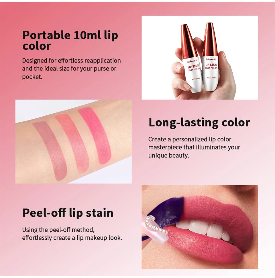Waterproof Peel-Off Lip Stain Tint