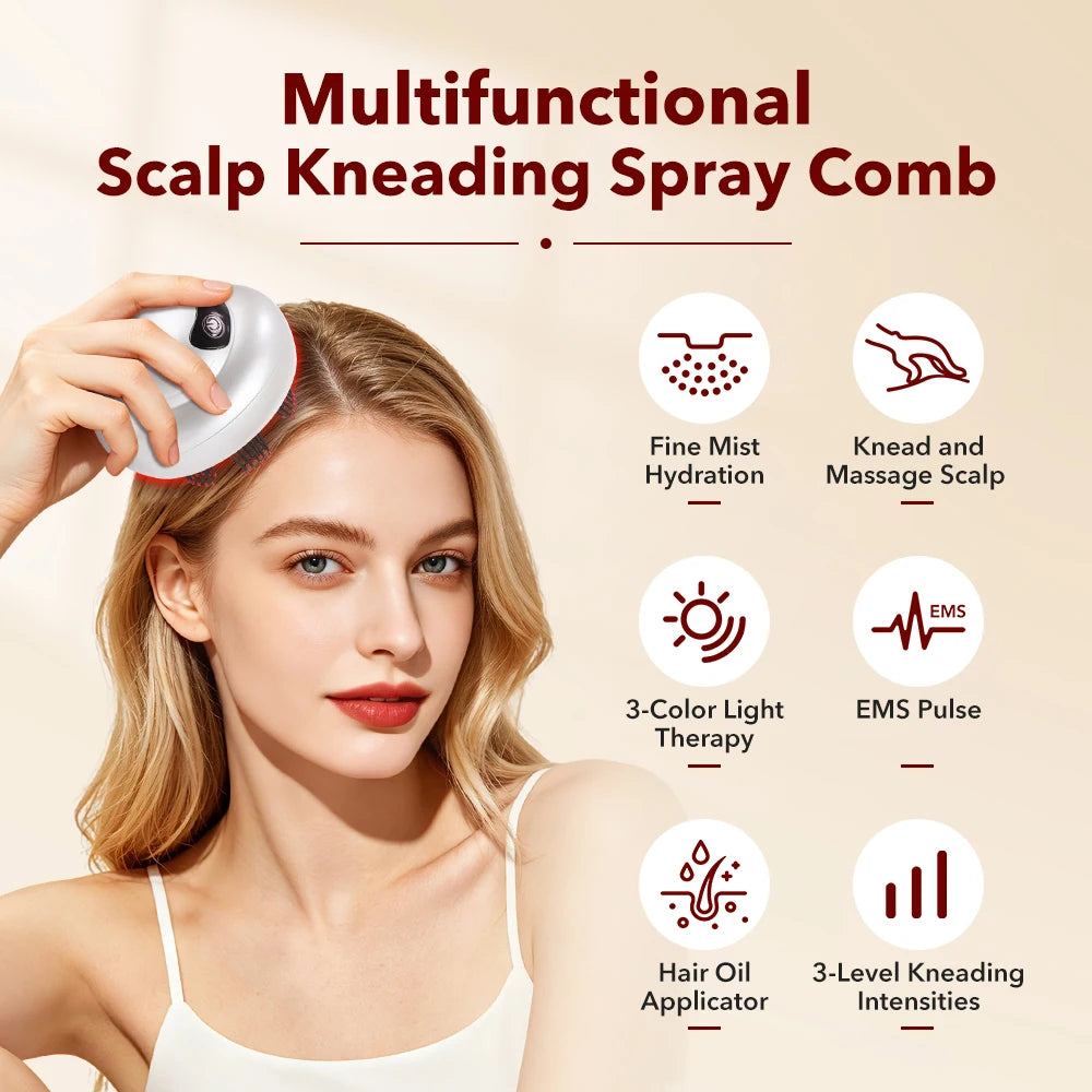 Electric Scalp Massager and Essential Oil Applicator Comb - 2