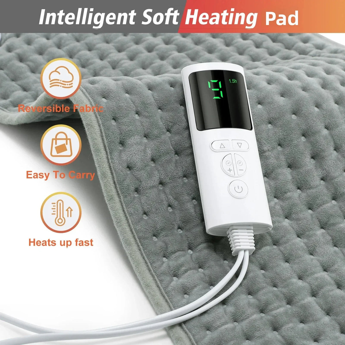 Adjustable Electric Heating Pad for Back and Body Pain Relief