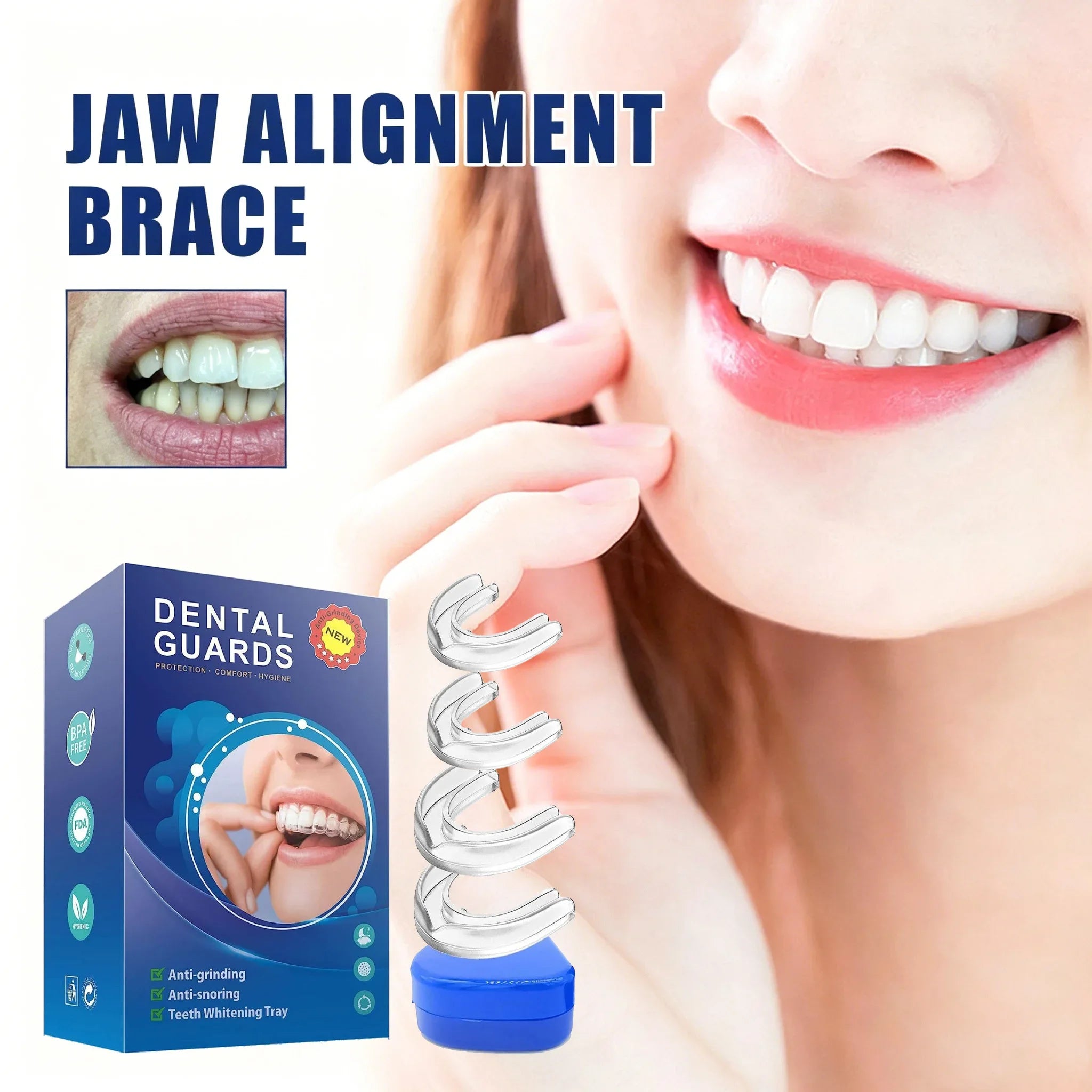 Adjustable Jaw Alignment and Teeth Straightening Orthodontic Brace - 4