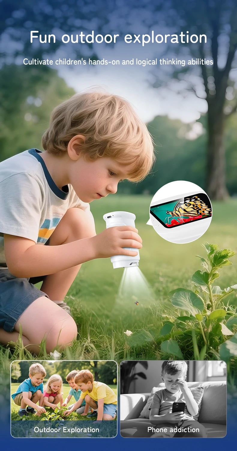 Portable Digital Handheld Microscope for Kids - 8