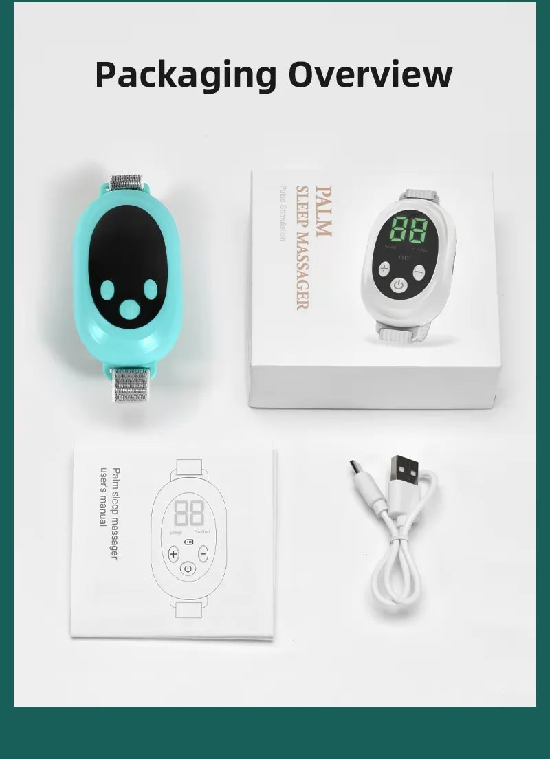 Microcurrent Handheld Sleep Aid and Anxiety Relief Device